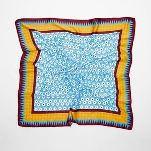 New Zara Scarf SATIN EFFECT PRINTED HANDKERCHIEF